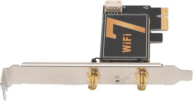 Alt view image 7 of 7 - PCIE Network Card for Desktop, Up to 8774Mbps, Three Band Cordless Network Card with 12DB Antenna, Cordless Adapter with MU - MIMO, Supports 11, 10