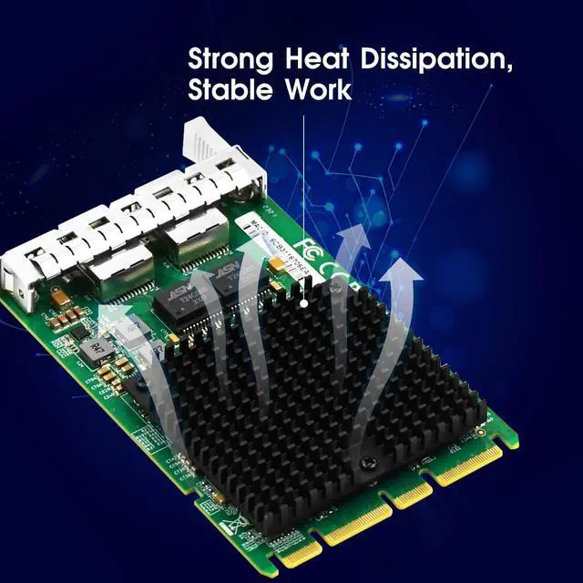 Alt view image 4 of 4 - OCP 3.0 Dual-Port Mezzanine 10G SFP+ Ethernet Network Adapter (1ntel 82599)