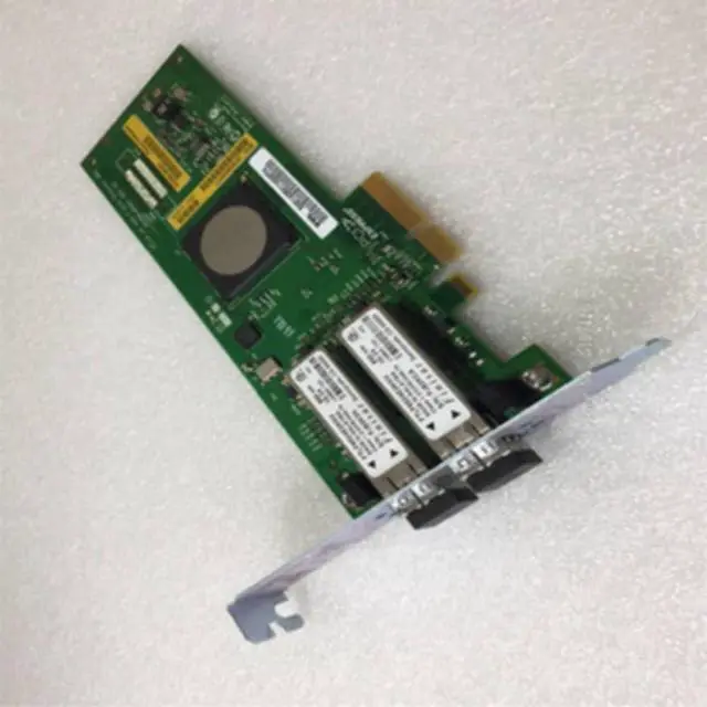 Alt view image 2 of 3 - Dual-Port FC Fiber Network PCIe 4GB FHBA Card - AD355-60001 AD355A for High-Performance Data Transfer