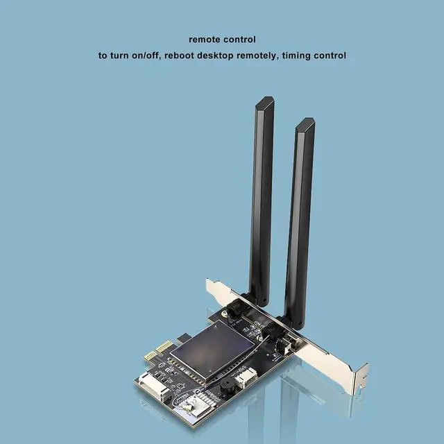 Alt view image 3 of 7 - PCIe Network Adapter, Dual Band 2.4G 150Mbps 5G 433Mbps Network Adapter, Support APP Control, AC600Mbps, BT4.0, PCIe Card for Computer