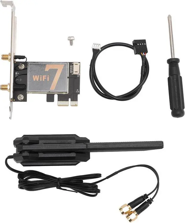 Alt view image 4 of 7 - PCIE Wi Fi Card, BT5.4 2.4G 5G 6G Tri Band Cordless Network Card, Ultra Low Latency, Desktop Cordless Network Adapter for 10 for Linux, for Chrome OS