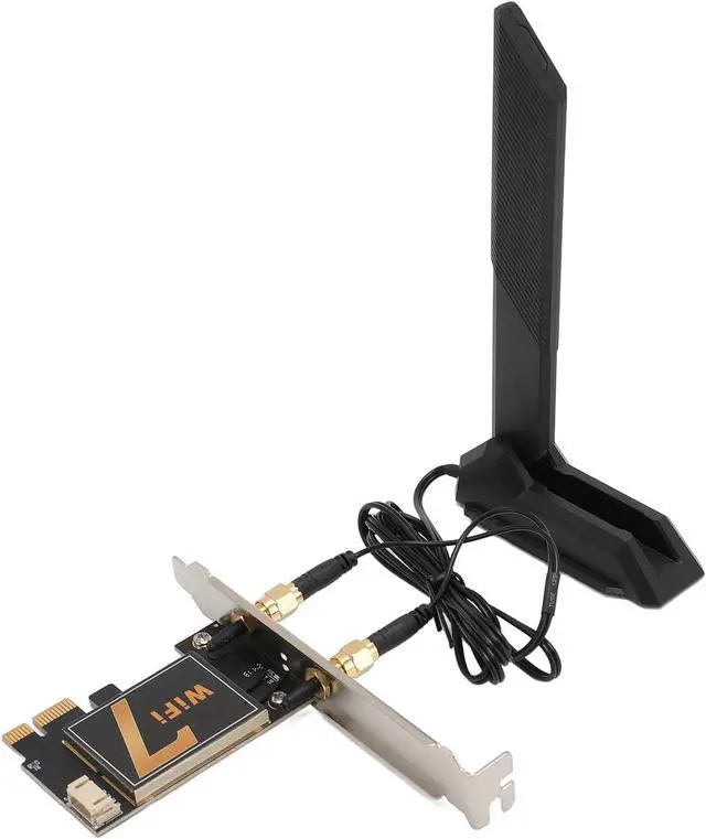 Alt view image 2 of 7 - Cryfokt 8774Mbps PCIE WiFi Card, Three Band Wireless Network Card with MU MIMO, 12DB Antenna for Desktop, Bluetooth 5.4