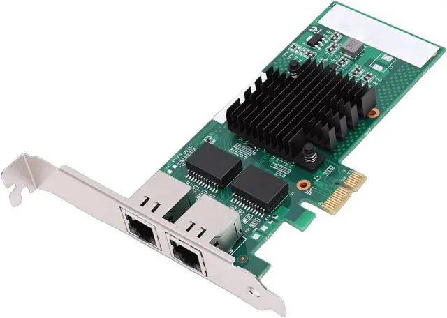 Alt view image 7 of 7 - Gigabit Ethernet Server Adapter, Dual RJ45 Ports 82571 Controller PCI Express Network Card, with Gold Plated Connectors and Low Profile Brackets for Centos RHEL Debian Freebsd
