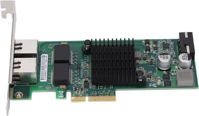Alt view image 4 of 7 - Gigabit PCIE Network Card, PCIE X4 Rj45 10/100/1000Mbps Gigabit Dual Port Electric Port Network Adapter PCI Express Industrial Computer Network Card