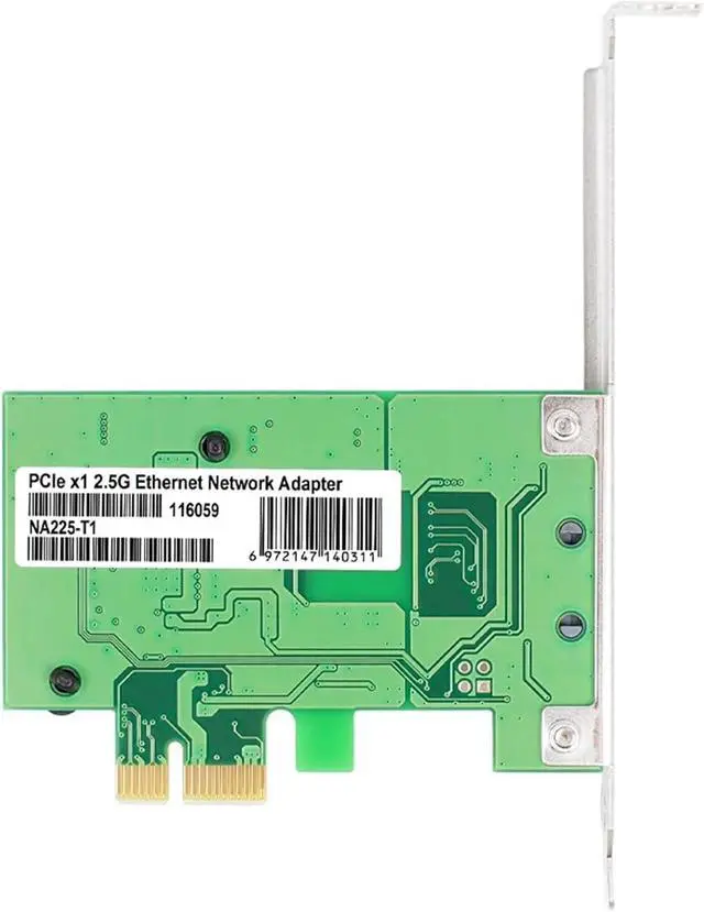 Alt view image 3 of 5 - I225-T1 PCIe x1 2.5G Single Port Network Card 2500M 1 Port LAN Card for I225-V chip