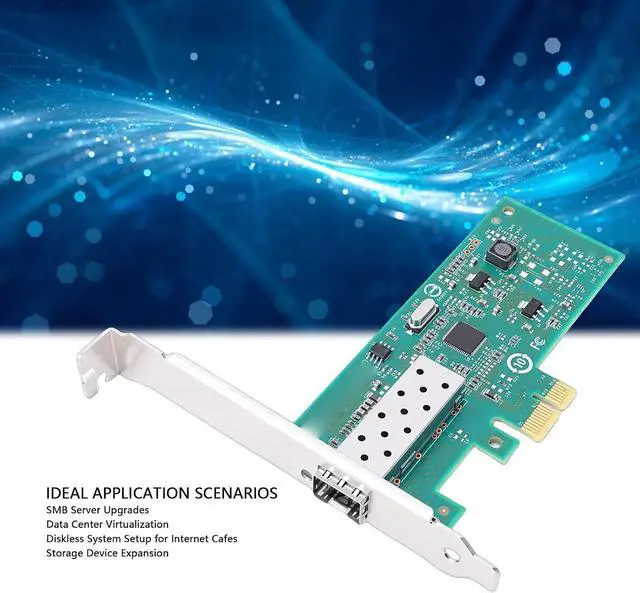 Alt view image 3 of 7 - PCIe X1 Network Card, Single SFP Port 1Gb Ethernet Adapter with 210AT Controller for VMware