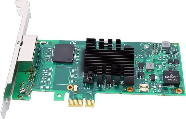 Alt view image 7 of 7 - Yunseity Dual Port Gigabit Ethernet PCIe Network Card, PCI Express 2.1 x1 Adapter with 350AM4 Chip and Low Profile Bracket, for Server Desktop PC and Industrial Applications