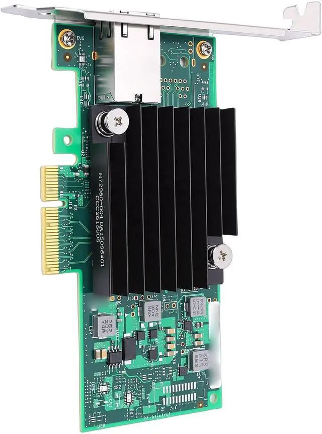 Alt view image 5 of 7 - 10G PCIe Network Card, PCIe 3.0 X4 Ethernet Adapter with RJ45 Port, Support PCI Express x4, x8, x16, for Server, RHEL, SUSE, Freebsd