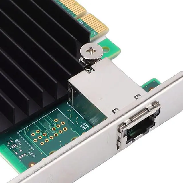 Alt view image 7 of 7 - 10G PCIe Network Card, PCIe 3.0 X4 Ethernet Adapter with RJ45 Port, Support PCI Express x4, x8, x16, for Server, RHEL, SUSE, Freebsd