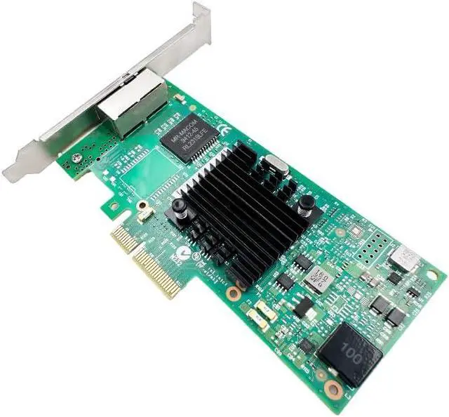 Alt view image 3 of 6 - PCIe Network Card, I350AM2 Dual Port Gigabit Ethernet Adapter, RJ45 NIC