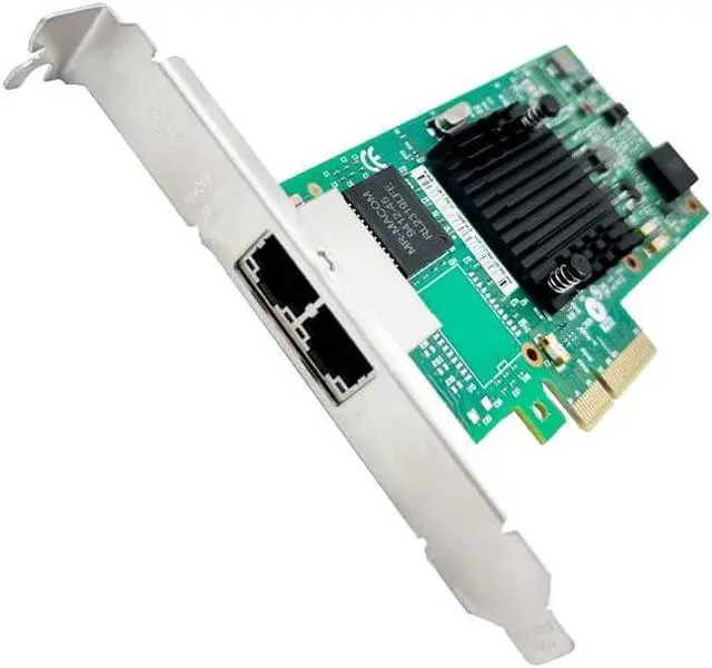 Alt view image 4 of 6 - PCIe Network Card, I350AM2 Dual Port Gigabit Ethernet Adapter, RJ45 NIC