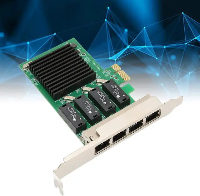 Alt view image 2 of 7 - 1000Mbps PCIE NIC Network Card, 4 RJ45 Ports PCI E Ethernet LAN Adapter for Realtek RTL8111H Chipset, PCIE Network Interface Card for Server for Linux for VMware
