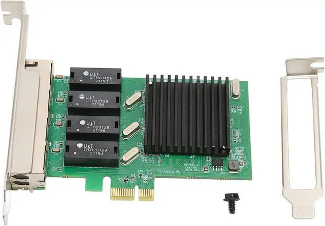 Alt view image 6 of 7 - 1000Mbps PCIE NIC Network Card, 4 RJ45 Ports PCI E Ethernet LAN Adapter for Realtek RTL8111H Chipset, PCIE Network Interface Card for Server for Linux for VMware