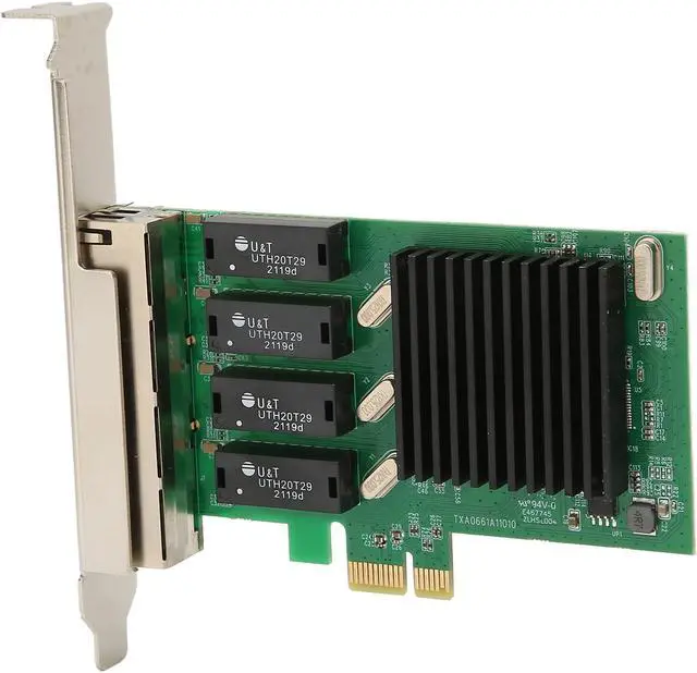 Alt view image 7 of 7 - 1000Mbps PCIE NIC Network Card, 4 RJ45 Ports PCI E Ethernet LAN Adapter for Realtek RTL8111H Chipset, PCIE Network Interface Card for Server for Linux for VMware