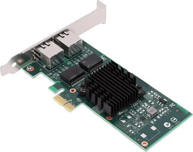 Alt view image 7 of 7 - SUNGOOYUE 1Gb Network Card, Dual RJ45 Ports Gigabit Ethernet Adapter with 82576 Controller, for PCIe 2.0 X1