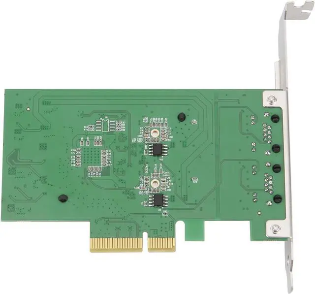 Alt view image 7 of 7 - DesktopIe Gigabit Ethernet Networking Card Double RJ45 Server Internal 10/100 / 1000Mbps for Desktop Desktop Low Power Consumption Low Latency Gaming Card