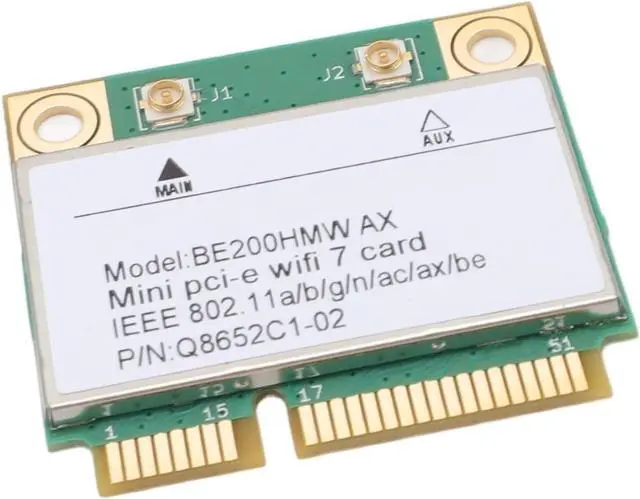 Main image of For Linux, for Chrome OS PC Network Card with BT 5.4 Module, Mini PCI E 7 Card 8,774Mbps Band(No Antenna)