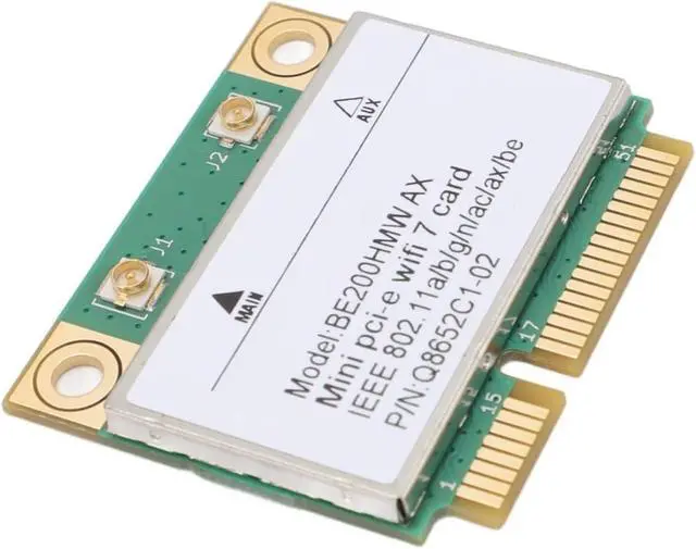 Alt view image 2 of 4 - For Linux, for Chrome OS PC Network Card with BT 5.4 Module, Mini PCI E 7 Card 8,774Mbps Band(No Antenna)