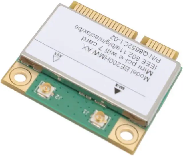 Alt view image 4 of 4 - For Linux, for Chrome OS PC Network Card with BT 5.4 Module, Mini PCI E 7 Card 8,774Mbps Band(No Antenna)