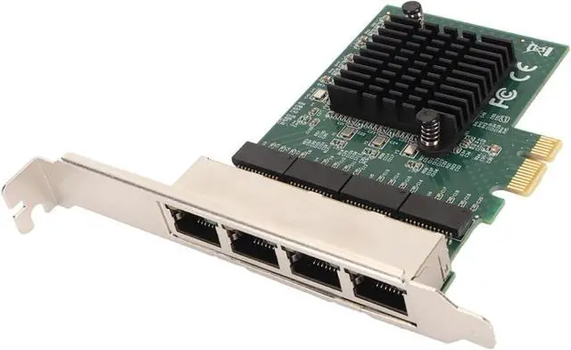 Main image of NA8111 T4 4-Port Gigabit Ethernet PCIe X1 Network Card with RTL8111 Chip for Windows Server, Stable Low Power