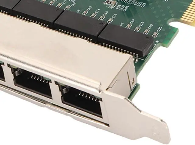 Alt view image 3 of 5 - NA8111 T4 4-Port Gigabit Ethernet PCIe X1 Network Card with RTL8111 Chip for Windows Server, Stable Low Power