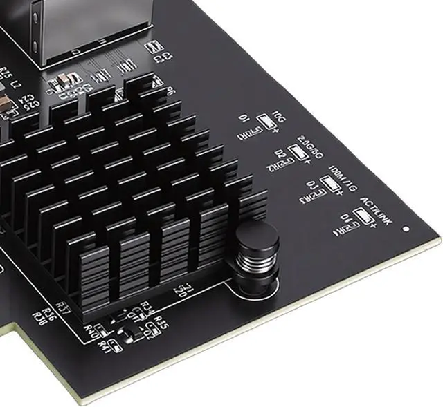 Alt view image 7 of 7 - Sanpyl PCIe X1 10 Gigabit Network Card Diskless PXE 10Gb Ethernet Adapter Support for RTL8127AT Controller for Desktop Server