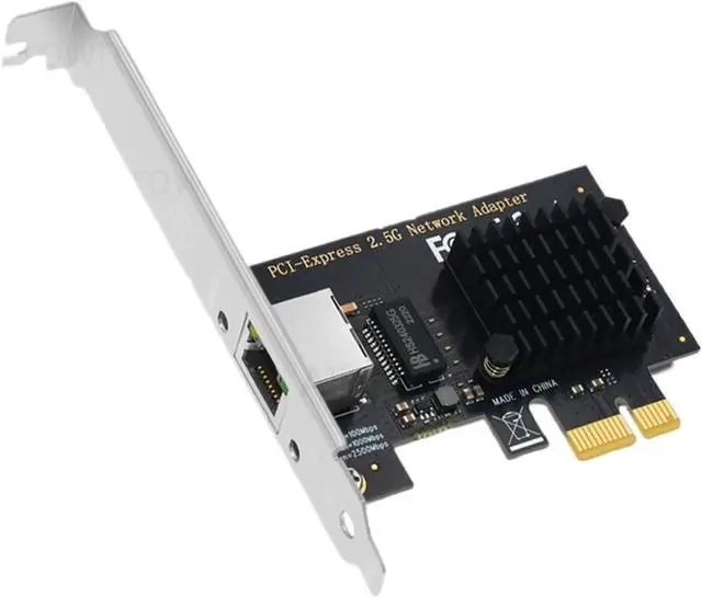 Alt view image 2 of 6 - 2.5G Gigabit PCI-E to RJ45 Network Card Ethernet PCIE 100/1000/2500Mbps 1 Port RJ45 LAN Card Controller Adapter for Win7/8/10/11(Red 8125B)