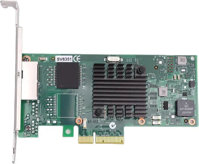 Alt view image 7 of 7 - Gigabit 2 Port NIC, Dual RJ45 Ports PCI Express 2.0 X4 Ethernet Card with Support for 350AM2 Controller, for VMware Servers