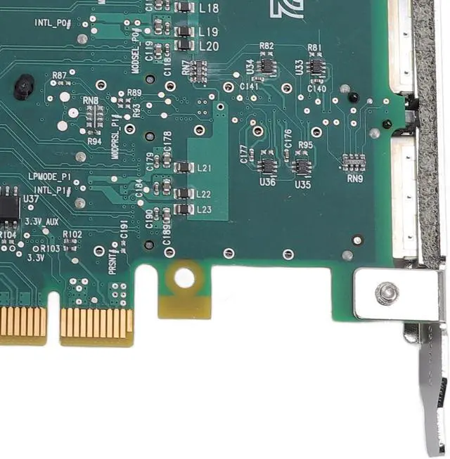 Alt view image 7 of 7 - PUSOKEI MCX354A FCCT PCI Network Card, Dual Port QSFP 40Gbs PCIE 3.0 Ethernet Network Adapter, with Hardware Offload Engine, for Data Center and Server