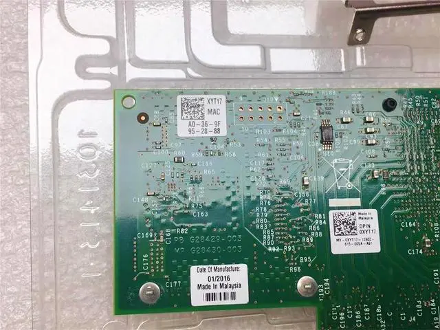 Alt view image 4 of 7 - 10GB 2 Dual Port X520-DA2 XYT17 942V6 for 10G SFP+ PCI Express x8 82599ES Chip Ethernet Network Card Module(A Pair 10G Module)