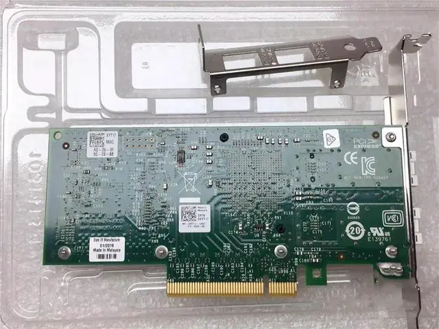 Alt view image 5 of 7 - 10GB 2 Dual Port X520-DA2 XYT17 942V6 for 10G SFP+ PCI Express x8 82599ES Chip Ethernet Network Card Module(A Pair 10G Module)