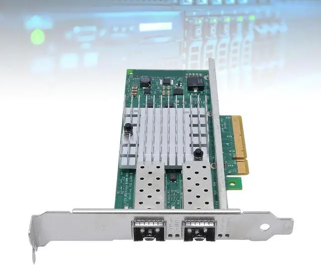 Alt view image 2 of 7 - Zunate 10Gbps SFP Network Card, PCI Ex8 2 x SFP Ports with 82599 Chip for Servers 2003 Server Vista Virtual Server 2005 Enterprise 4 or Later SUSE SLES 10 or Later Freebsd 5.x or Later
