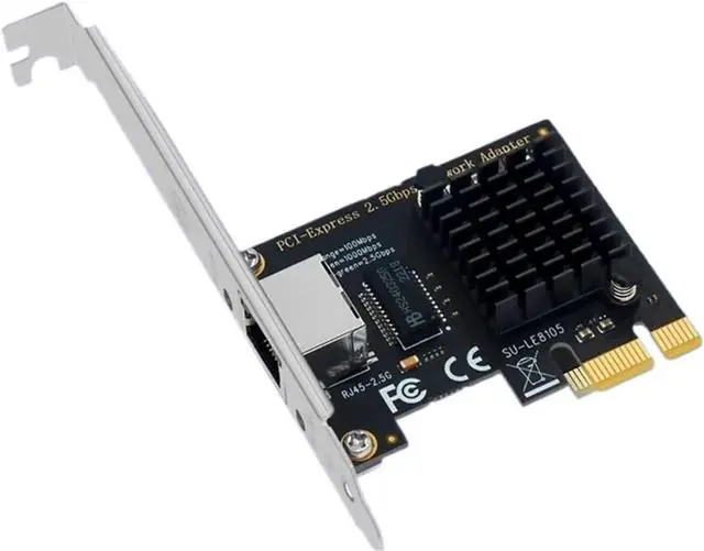 Alt view image 2 of 7 - 2500Mbps Wireless Network Card PCI-E to RJ45 Adapter 2.5Gbps Ethernet Wired PCI LAN Controller LAN Card for PC Win7/8/10/11(Red RTL8125B)