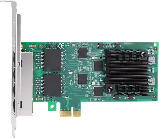 Alt view image 5 of 7 - Zunate PCI Express NIC Card, PCIe x1 Network Adapter with 4 Ports, 5 GT s 82574, RJ45, Low Power Design, for Servers Desktops Industrial