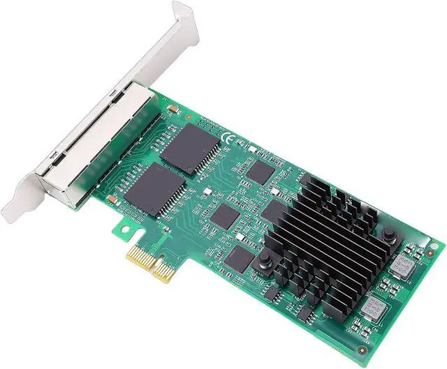 Alt view image 7 of 7 - Zunate PCI Express NIC Card, PCIe x1 Network Adapter with 4 Ports, 5 GT s 82574, RJ45, Low Power Design, for Servers Desktops Industrial