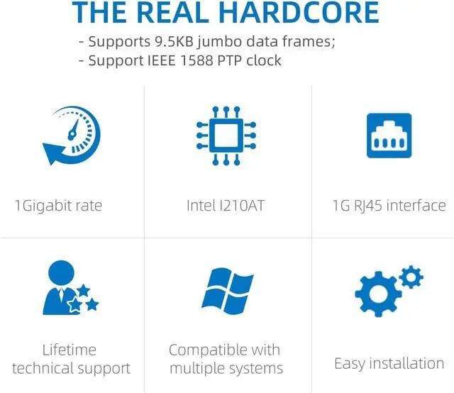 Alt view image 2 of 5 - PCIe x4 Dual-Port 1G Ethernet Network Adapter