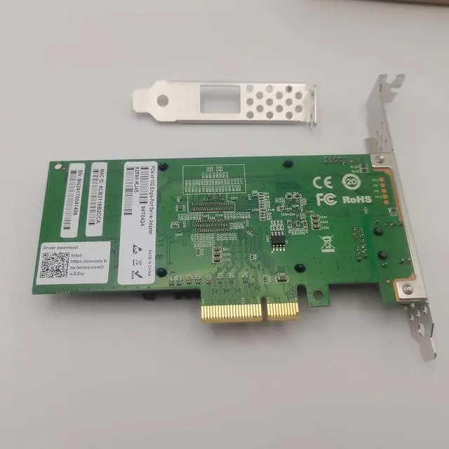 Alt view image 2 of 7 - 82599-RJ45 PCI-Ex4 10G Single RJ45 Port Server Network Card 82599 chip (Only 10g is Supported) Comparable to x540 x550