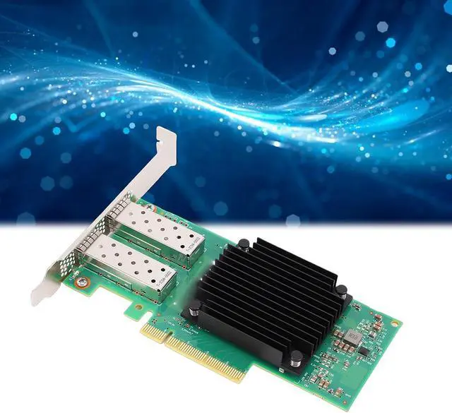Alt view image 4 of 7 - PCIe 3.0 X8 Network Card, Dual Port 25G SFP28 Ethernet Adapter with 5 EN Chip for Data Center and Cloud Computing
