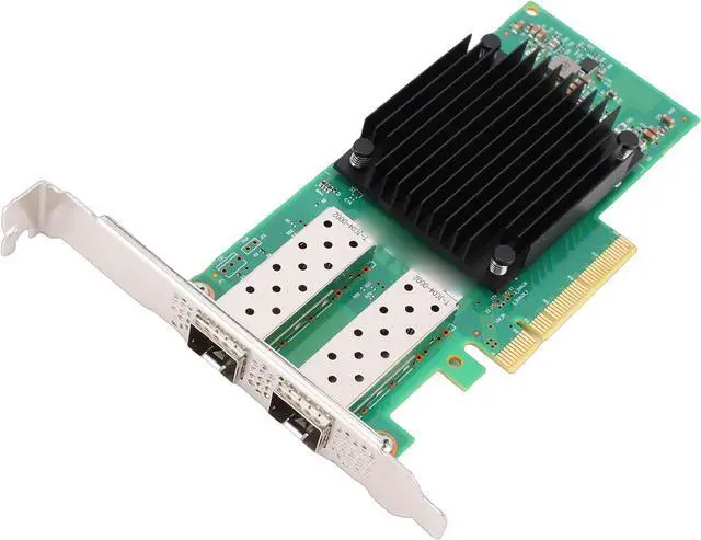Main image of PUSOKEI 2 Port PCIe Network Card, 2X 25G SFP28 Ports Ethernet Network Card with Connect X 5 EN Chip, PCIE 3.0 X8 SFP28 Fiber NIC, Low Power Server Adapter