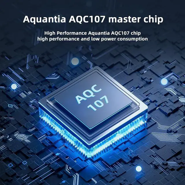 Alt view image 3 of 7 - 10GBASE-T Single Port Server Network Card, PCIe X4 Interface with Marvell AOC107 Chip, Gigabit Ethernet Adapter for Servers/Workstations