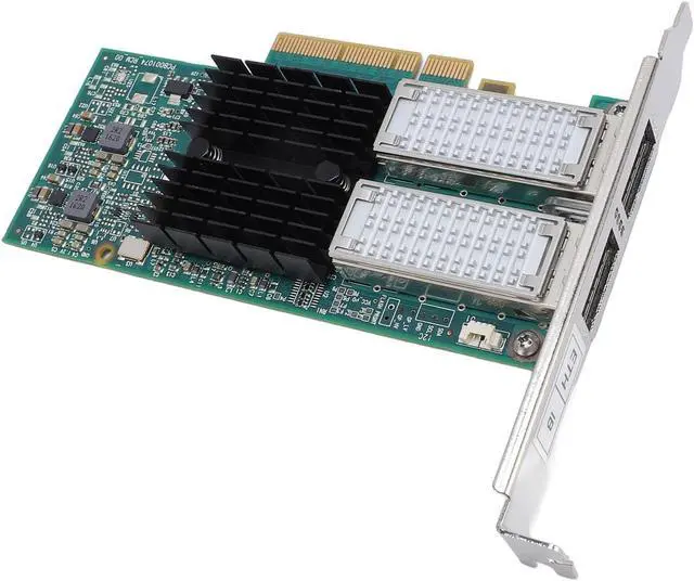 Alt view image 7 of 7 - Dual Port QSFP 40Gb / s Ethernet Network Adapter, PCI Express 3.0 x8 Fiber Optic Card for Server, with Hardware Offload for VXLAN NVGRE