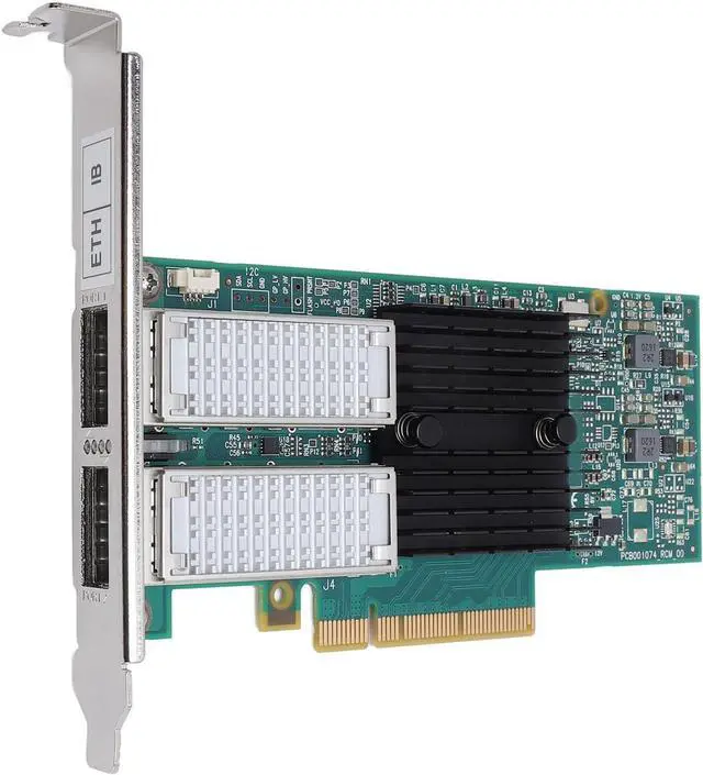 Alt view image 5 of 7 - PCI Network Card Dual Port QSFP Ethernet Adapter, High Performance Virtualized Networks, Suitable for Data Centers, Supports, VXLAN, and NVGRE Protocols
