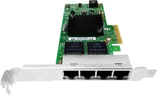 Main image of 10/100/1000Mbps PCI Express Network Adapter I350-T4 I350T4V2BLK Quad RJ45 Ports,PCI-E x4,Ethernet Server Networking Card