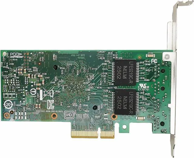 Alt view image 3 of 5 - 10/100/1000Mbps PCI Express Network Adapter I350-T4 I350T4V2BLK Quad RJ45 Ports,PCI-E x4,Ethernet Server Networking Card
