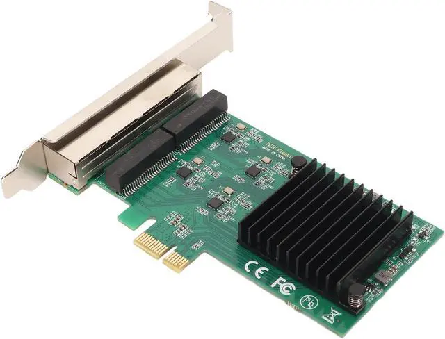Alt view image 7 of 7 - 4 Port PCIe Network Adapter, Wake on LAN Controller, 10/100/1000Mbps RJ45 Gigabit Ethernet Card, for for for