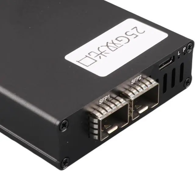 Alt view image 7 of 7 - 25G Network Card, Thunderbolt 3/4 USB4 25G Network Card, SFP Optical Interface, High Speed Plug and Play, Compatible for OS X, for, with Carrying Case (Dual Port)