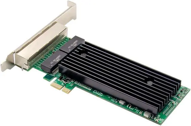 Alt view image 4 of 6 - PCI-E 4 Port RJ45 Server 1X PCIe X1 82576 Chip 10/100/1000Mbps LAN Port Server Gigabit Network Card, 500181276