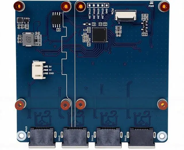 Alt view image 3 of 7 - Precise PCIe to Gigabit ETH Board Stable Transfer for RasPi 5 Plug and Play No Driver Required for Network Expansion