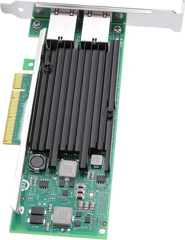 Alt view image 7 of 7 - Yunseity 10Gb Dual RJ45 Port Network Card, X540 T2 Controller PCIe Ethernet Adapter with Profile Bracket for Server i
