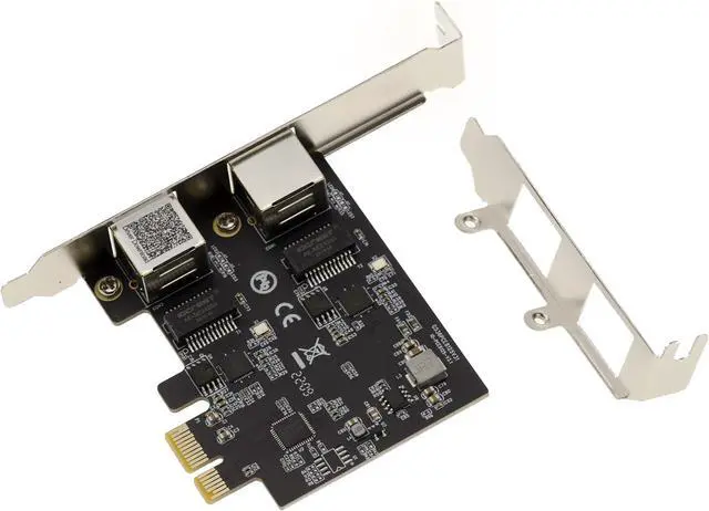 Alt view image 2 of 3 - KALEA-INFORMATIQUE PCIe 2.5 LAN Dual Gigabit ETHERNET 10 100 1000 2500 1G 2.5G 2 RJ45 Ports. REALTEK RTL8125 CHIPSET